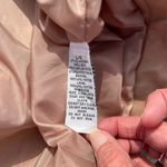 Cavalini  Y2K vegan leather tan camel zip front moto jacket. Size large. Photo 6