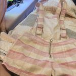 Urban Outfitters  Pink and Cream Striped Jumpsuit Photo 2