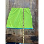 frankie's bikinis  Women's Green Blue Pull On Mini Skirt Size Small Photo 1