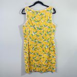 C Wonder Women's Lemon Print Textured Sleeveless Sheath Dress Size 12 Photo 8