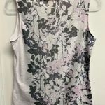 Coldwater Creek  Floral Tank Top - Light Pink and Dark Gray Photo 1