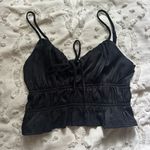 Forever 21 Black Silk Tank Top Photo 0