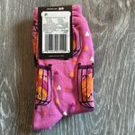 Hot Sox Pink Socks Love Birds with Birdcage and Heart Design NEW Photo 2