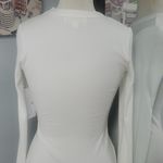 Spiritual Gangster NWT WHITE RIBBED LOVE IS THE ANSWER BODYCON LONG SLEEVES XL Photo 6