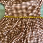 Urban Outfitters NWT Daisy Street Skater Dress Womens Medium Brown Pink Gingham Photo 7