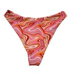 Aurelle Pink Havana Bikini Bottoms, Sz L Size L Photo 3