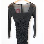 Beginning Boutique Estee Long Sleeve Mesh Party Dress Black Photo 2