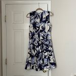 Vince Camuto Brand New Floral Printed Fit-&-Flare Dress for Woman SIze 10 White Photo 7