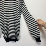 Rebecca Minkoff Worth Striped Split Back Mohair/Wool Knit Sweater Sz Medium Photo 4