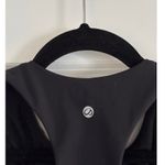 CRZ Yoga  Black Cropped Racerback Athletic Longline Tank Sports Bra Photo 2