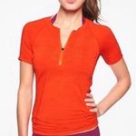 Athleta Pacifica Orange UPF+ Rashguard Top Photo 0