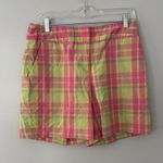 Lilly Pulitzer Women's Vintage Checkered Shorts Size 6 Lightweight Cotton Photo 0