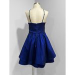 Sequin Hearts Juniors Blue Homecoming Double-Layer Fit & Flare Dress Size 11 Photo 3