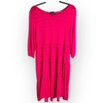 Agnes & Dora Knit Dress Tiered 3/4 Sleeve Casual Comfortable Pink S Photo 2