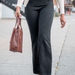 Betabrand  Bootcut Classic Dress Pant Yoga Pants in Charcoal Size 2XL Long Photo 0