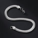 Silver stainless steel chain Punk bracelet Gothic Emo Photo 1