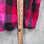 PINK - Victoria's Secret  Shirt Dress Hot Pink Flannel Plaid Tunic XS Rhinestone Photo 11