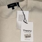 Theory ivory Compact Crepe knit sweater size medium nwt Photo 2