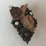 Victorian Angel Cherub Pin Brooch Handmade Vintage Photo 6
