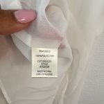 Max Studio White Pleated V-Neck Blouse Photo 5