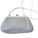 Whiting & Davis Vintage White Mesh Hand Bag Purse Kiss Closure, Shoulder Strap Photo 10