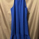 Trina Turk NWT  Women's Flounce Hem Dress Blue Size 8 Photo 5