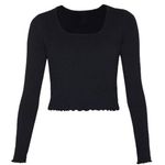 Sweaty Betty Mindful Seamless Long Sleeve Top - Black - 8 Photo 0