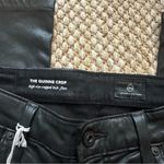 AG Adriano Goldschmied  The Quinne Coated High Waist Crop Flare Jeans Photo 2