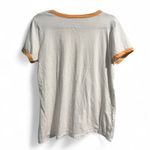 Wrangler  Ringer Tee Shirt XL – Vintage Style White & Mustard Trim‎ Photo 1