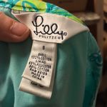 Lilly Pulitzer Crochet Floral Lace Drawstring Skirt Small/Medium Bright Blue Neon Photo 2