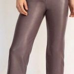 Aritzia WILFRED MELINA SPARROW TAUPE MOINEAU High-Rise Vegan Leather Pant Size 4 Photo 0