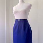 Vintage ‘90s Dark Purple Pencil Midi Skirt Size 6 Photo 4