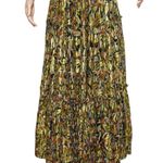 Sézane Graziella Silk Maxi Dress, Prints Champs Fleuri Lurex, FR40/US8 Photo 14