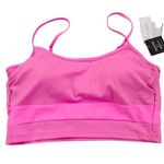 NWT Salt + Cove Not What It Seams Bikini Crop Top Peony Pink Size L Size L Photo 3