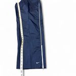 Nike Vintage 90s Unlined Windbreaker Track Pants Women's Medium Blue White Zip Photo 8