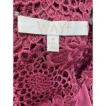 WAYF Randy burgundy crochet lace mini dress high neck cocktail party boho Photo 12