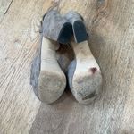 via spiga  Taupe Suede Platform Block Heel Sandals Ankle Strap Women’s Size 9 Photo 3