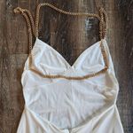 Retrofête Retrofete Valentina Dress in White Sleeveless Small NWT Chain Straps Open Back Photo 7