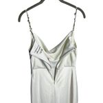 Sachin + Babi NWT Sachin +‎ Babi Pema Dress Size 2 White Pearl Slip Midi Cowl Neck Photo 6