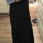 Laura Ashley Vintage Black Floral Midi Skirt Photo 2