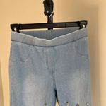 Calzedonia Denim Leggings with some studs. Stretch, stylish, Rhinestones Size S Photo 1
