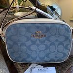 Coach Authentic Signature canvas/ smooth leather top zip Crossbody Photo 1