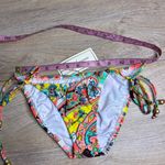 Shoshanna NWT  Boho Paisley Floral Side‎ Tie Bikini Bottoms Multicolor P XS Photo 6