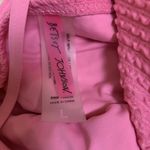 Betsey Johnson  Pink Smocked One Piece Swimsuit L Ruched Sexy Retro Beach Photo 4