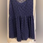 Trixxi Size 22 Navy Blue Lace Overlay Lined Keyhole Back Dress Photo 5