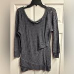 Deletta  Anthropologie Textured Lace Twisted Side Top Size Large Photo 1