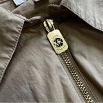 Michael Kors Women's  Tan Khaki Half Zip-Up Shirt, Size Medium, Button Sleeves Photo 6