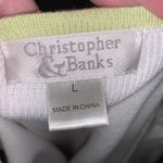 Christopher & Banks Spring colorful tank top with button down cardigan sweater Photo 3
