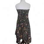 Natural Life  strapless black floral bohemian festival beach dress m/l Photo 1