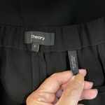 Theory Ankle Straight Leg Trouser Black Dress Pants Size 8 Career Office Staple Photo 3